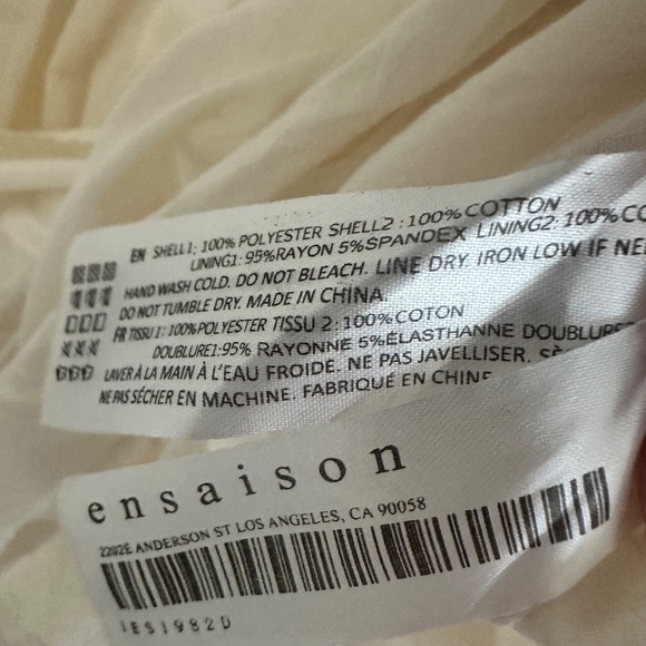 En Saison Ivory Mixed Media midi Dress - Picture 4 of 7